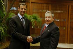 Recibe Raúl al Presidente de la República Árabe Siria