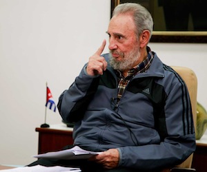Fidel Castro expone sobre conflicto bélico en el mundo