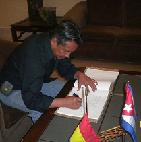 Rindió tributo al Che en Santa Clara presidente del Senado de Bolivia