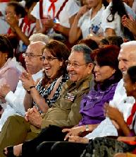 Presidió Raúl Castro gala cultural del congreso de pioneros