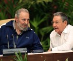 Fidel y Raúl clausuran VI Congreso del Partido Comunista de Cuba
