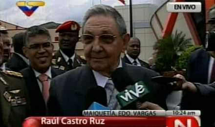 Raúl en Caracas