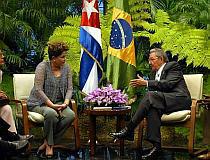 Recibe Raúl a la Presidenta de Brasil