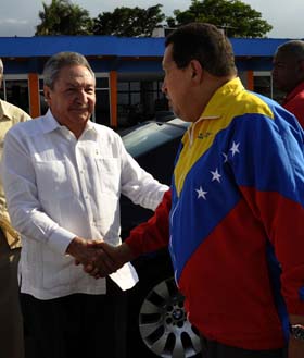 Despidió Raúl a Chávez