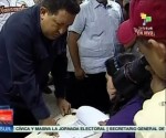 Chávez se declara satisfecho por jornada electoral