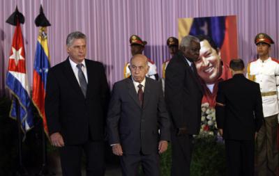 Encabezan Díaz Canel, Machado y Lazo homenaje del pueblo habanero al Presidente Hugo Chávez